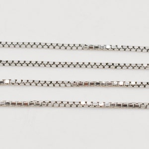 Vintage 835 Silver Necklace Chain. Length 37 cm / 14.5 inch.