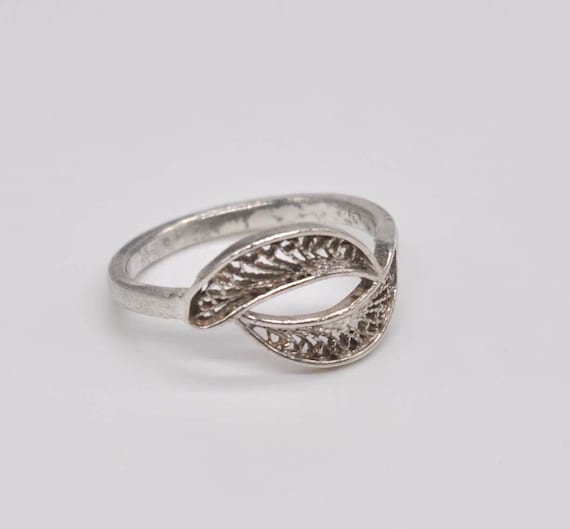 Vintage Filigree 830 Solid Silver Ring. - image 2