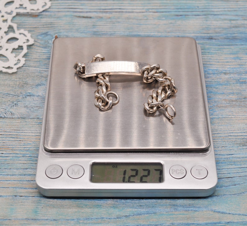 Vintage ALPACCA Silver Male Bracelet.