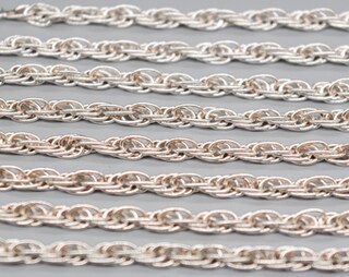 Collana Iniziale F In Argento 925 Placcato Rodio Con Diamanti (0.05 Ct), Catena 45 Cm