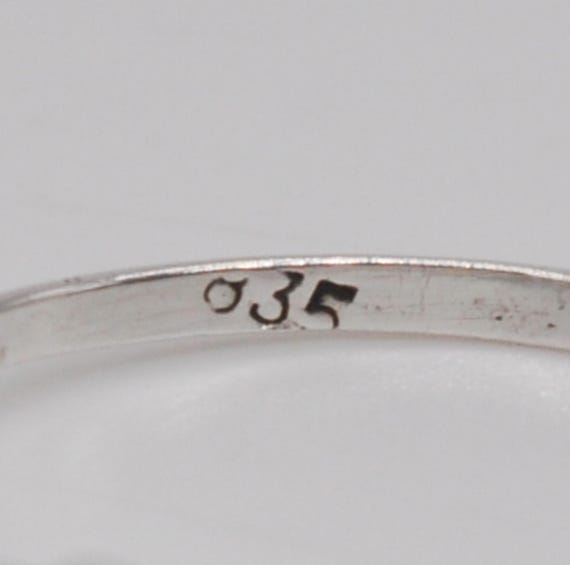 Vintage Tiny 835 Solid Silver Ring. - image 3