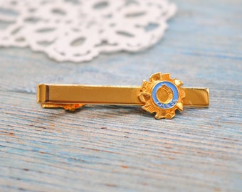 Vintage Gilded Metal Tie Clip.