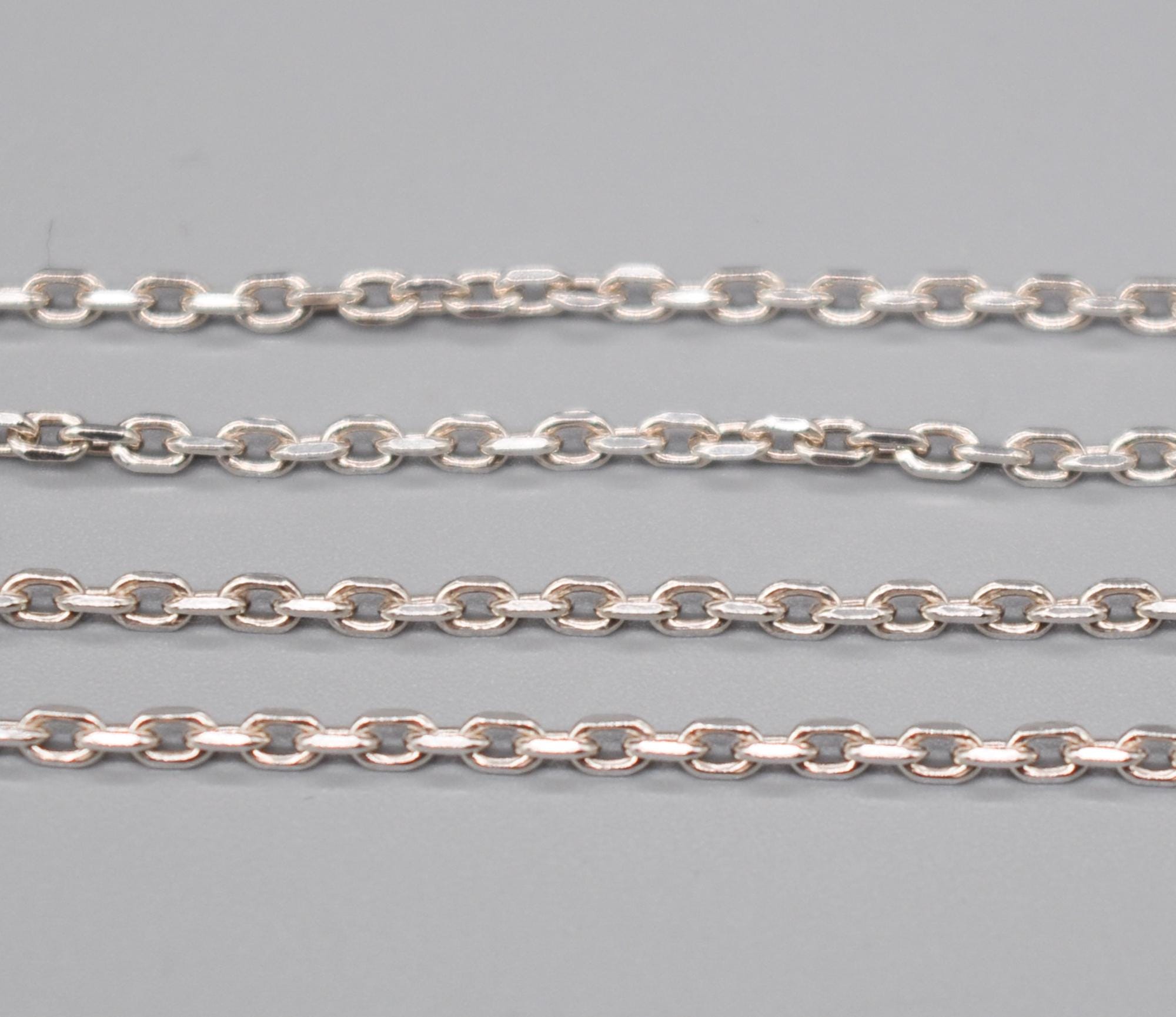Danish GIFA 925 Sterling Silver Anchor Chain. Length 42 Cm / 16.5 