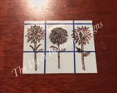 Rae Dunn inspired round home flowers DECAL