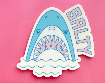 Salty Shark Vinyl Sticker
