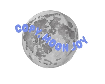 Copie, autocollant vinyle Moon Joy