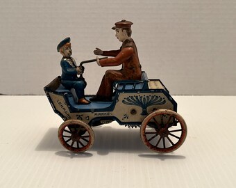 1903 Lehmann German Tin Naughty Boy Car Auto Working Wind Up Toy