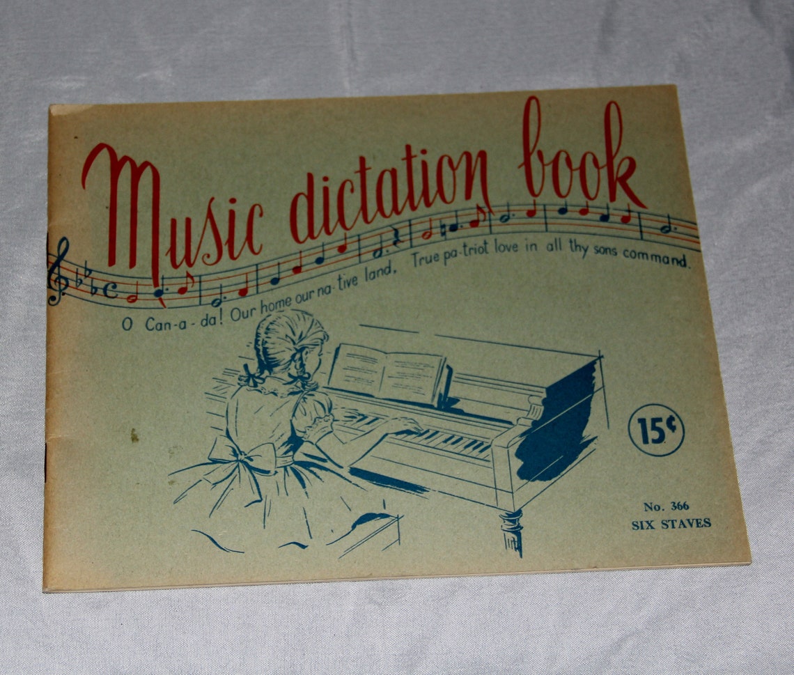 Group of Vintage Exercise Notebooks Music Dictation Book Etsy
