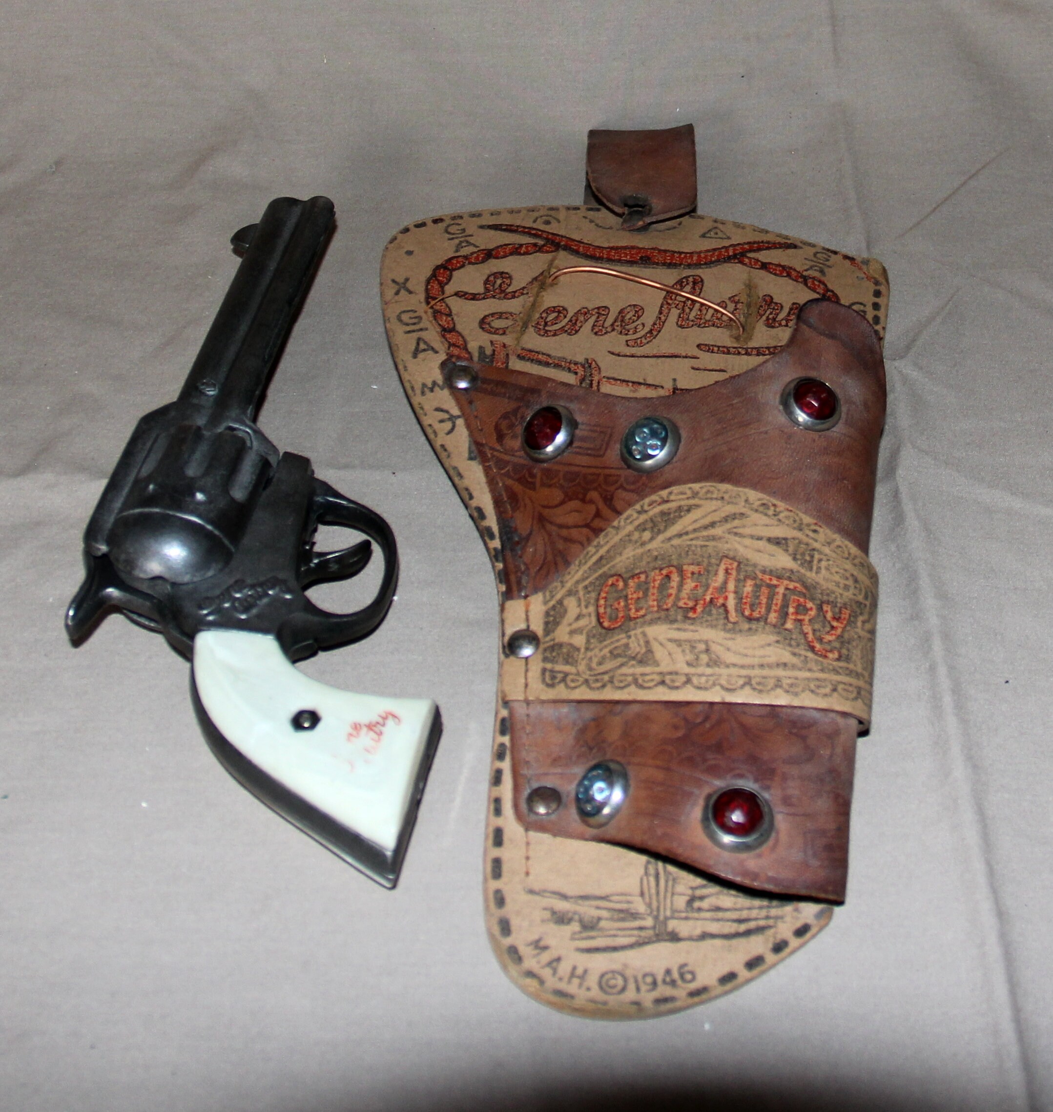Gene Autry Cap Gun and Holster Etsy