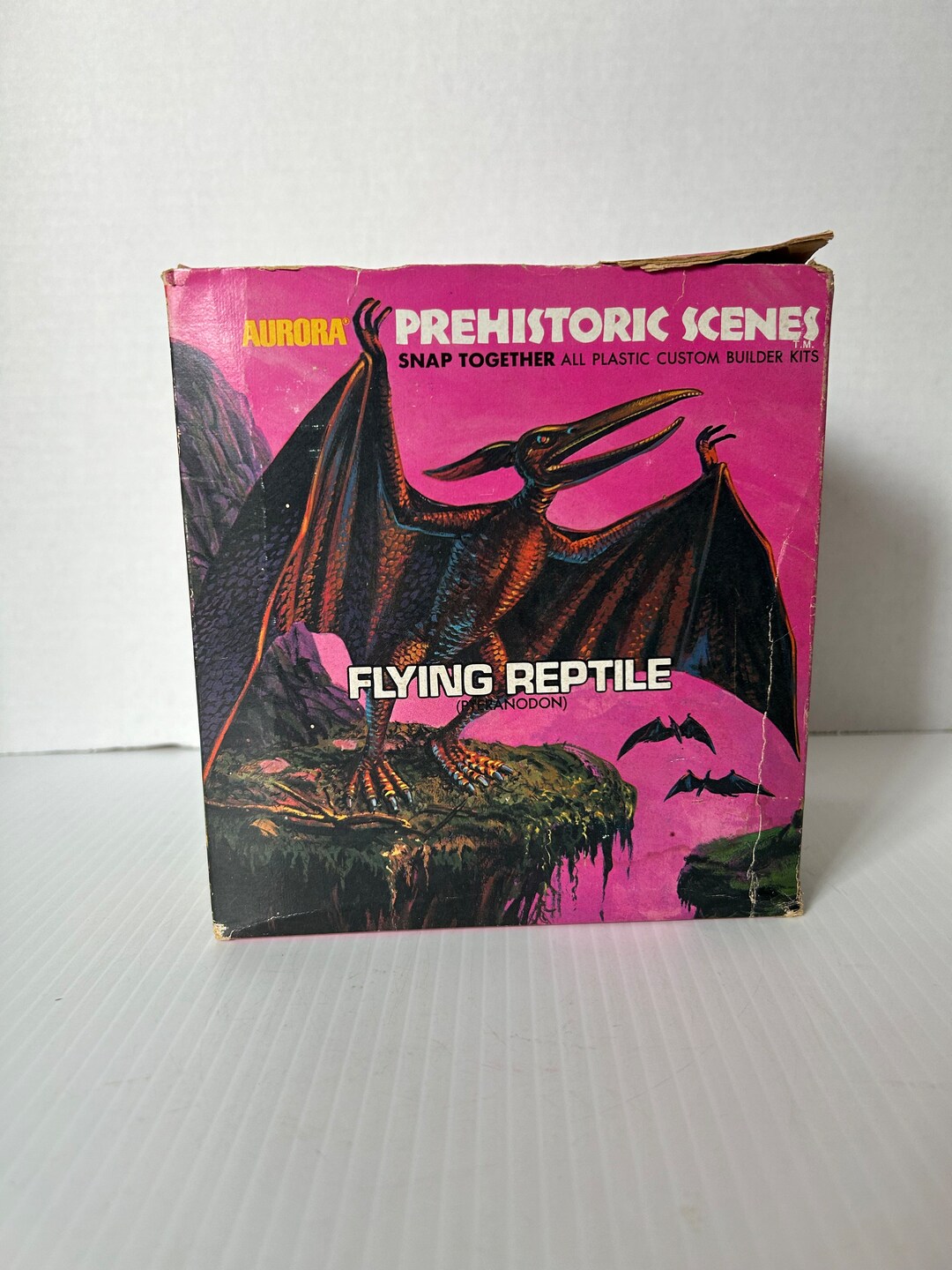 Aurora Prehistoric Scenes Flying Reptile Pteranodon 734200 1/13 Scale