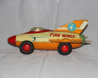 1955 Fire Wings Tin Toy tin litho car