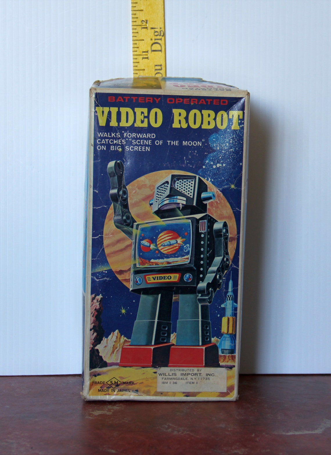 Vintage Tin Toy Robot in Original Box Etsy