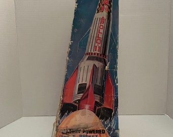 Vintage Battery Powered Space Rocket Apollo-11 by Nomura