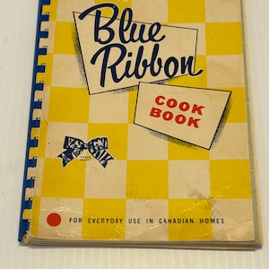Vintage Blue Ribbon Cookbook