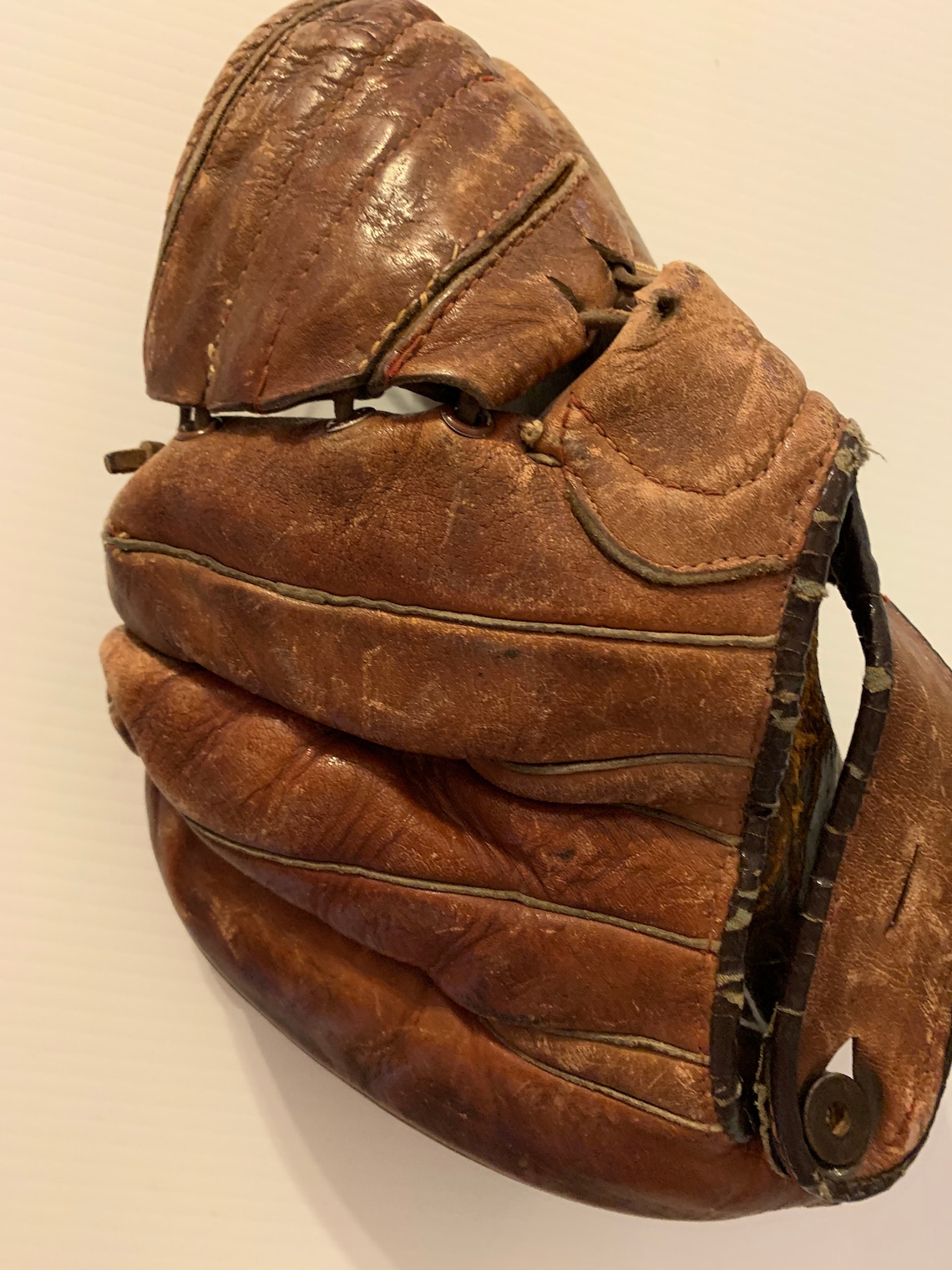 Vintage Left Hand 3 Finger Baseball Glove Etsy