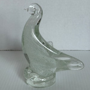 Vintage Alta Glass Dove Bird