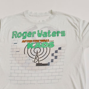 Vintage Pink Floyd T-shirt, 1987 Roger Waters, After The Wall... KAOS Original Concert Tour T-shirt |  Men&#39;s Large