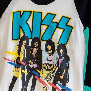 Vintage KISS ''asylum World Tour 1985-86'' Raglan Shirt, Vintage