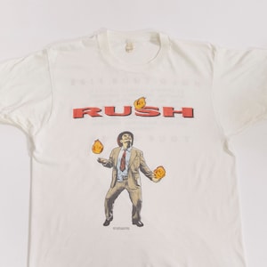 Vintage 1987-88 Rush Hold Your Fire Tour T-Shirt| Single Stitch| Screen Stars| Men&#39;s Medium