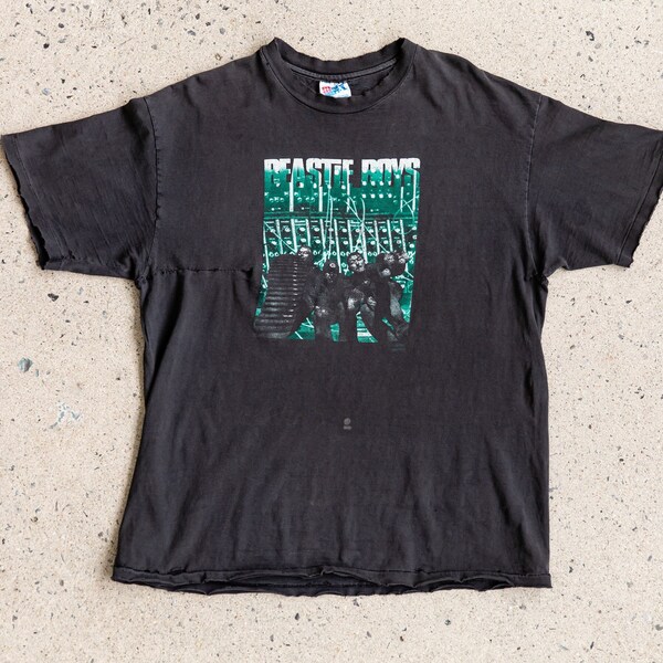 T-shirt Vintage Beastie Boys - Marque Gildan - Jaune - Taille L - Occasion Très Bon état