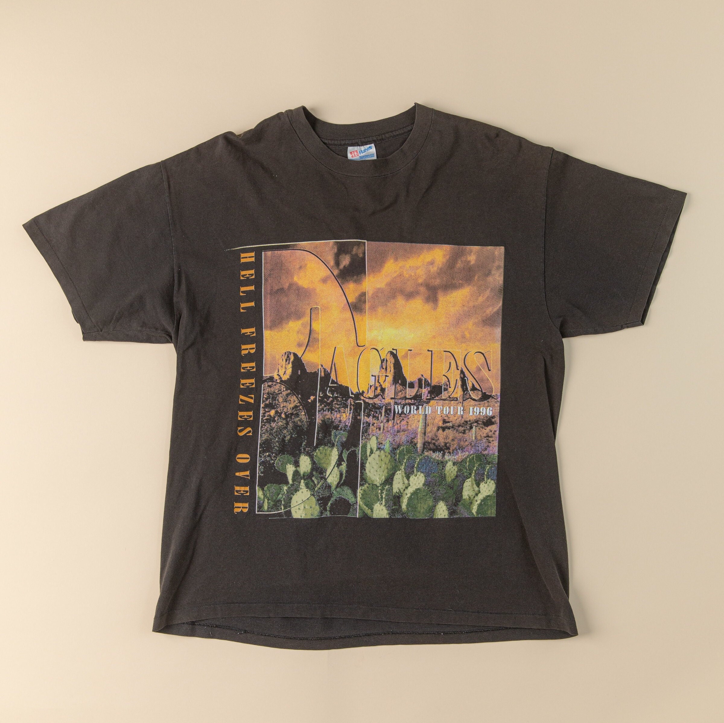 Vintage 1990's EAGLES T-shirt 1996 ''hell - Etsy