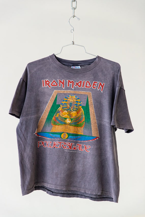 Vintage 1980's IRON MAIDEN T-shirt| Vintage Power… - image 3