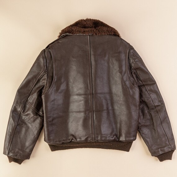 Excelled Aviator Style Leather Jacket 