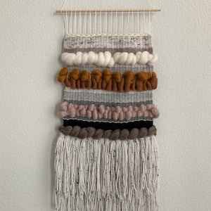 Large Multi Neutral Textured Wall Hanging