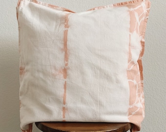 Hand-dyed Shibori Pillow Cover