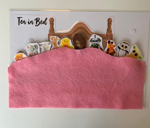 Ten in Bed,nursery rhymes, early years, interactive, visual board, counting, singing, bed time, nursery,home learning,special needs,children