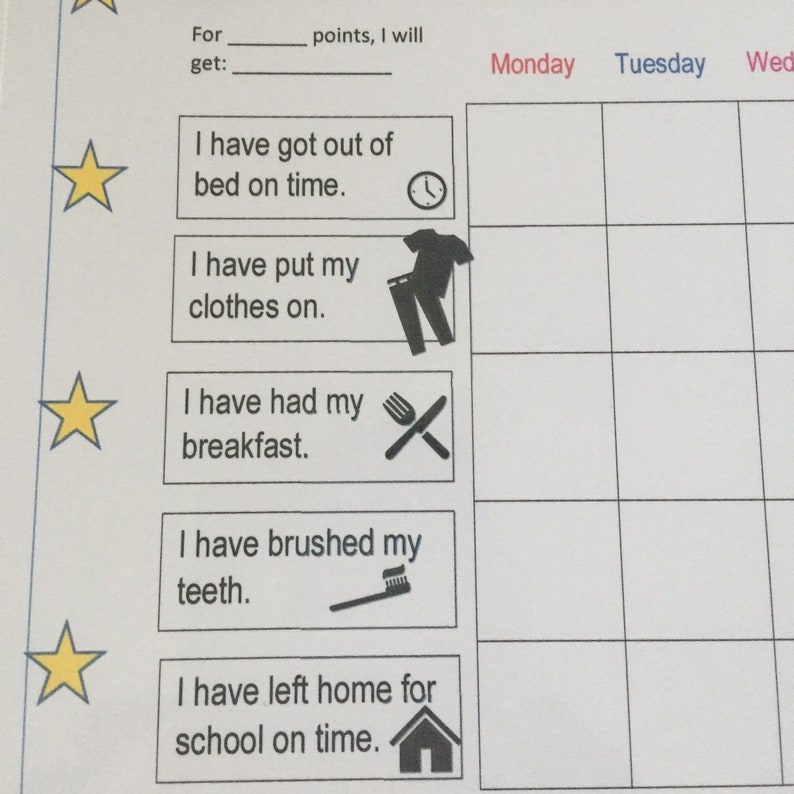 Morning Routine Rewards Chart-free Shipping,daily Routine,sen,home Learning,teaching Resource ...