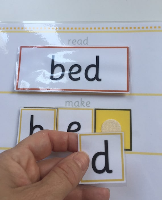 CVC words, Early reading, early writing, read-make-write, phonics, letters and sounds, EYFS, Preschool,children, literacy, visual, resources
