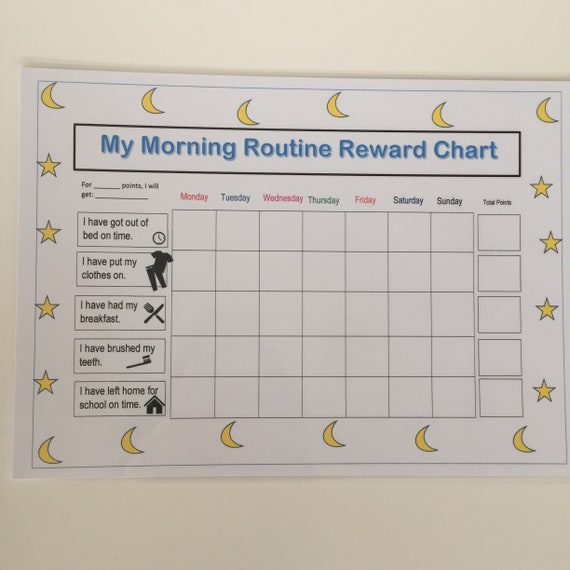 Daily Routine Chart With Time