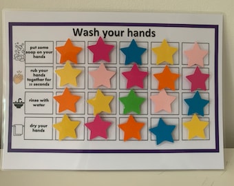 Wash your hands, reward chart, children's charts. early years, covid, home schooling, home learning, special needs, children, resources,eyfs
