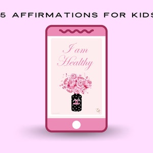 15 affirmation cards for kids, learning cards for kids, daily affirmations, positive thinking, positive digital cards, positivity cards.
