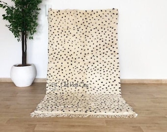 Beni Ourain Rug | Handmade Beni Ourain Rug, Moroccan rug Hand knotted - Beni ourain carpet-rug-Custom rug - handmade rug - Genuine lamb wool