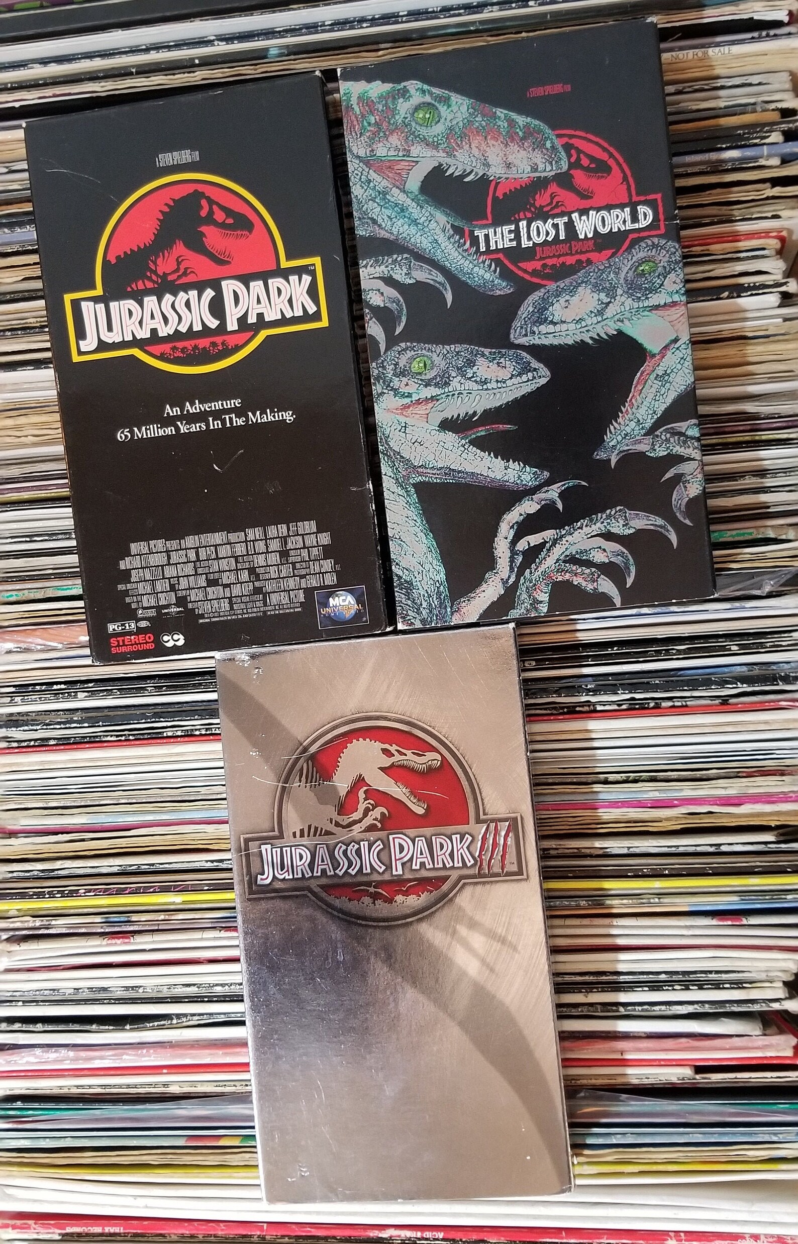 VG 'Jurassic Park' VHS Trilogy Set Etsy