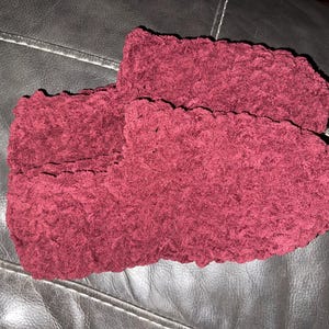 Most comfortable slipper- socks ever medium maroon no fur
