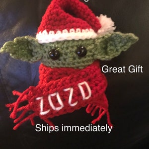 Hanging Christmas baby Alien ornament