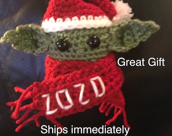 Hanging Christmas baby Alien ornament