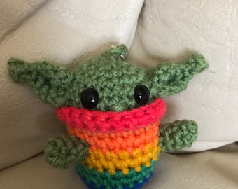 LGBTQ baby Alien keychain