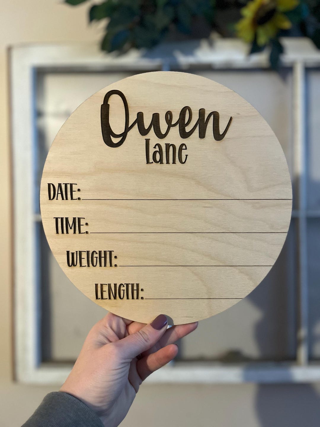 Custom Birth Announcement Sign - Etsy