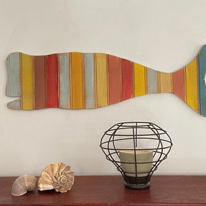 Whale Wall Hanging, Sea Life Wall Decor, Whale Decor, Handmade Whale Wall Hanging, Nursery Whale, Beach Decor