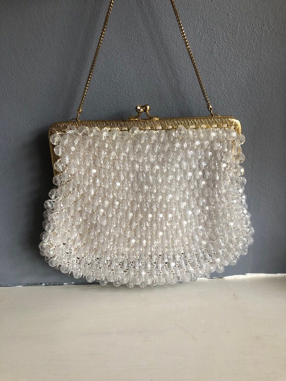 gold diamonte bag