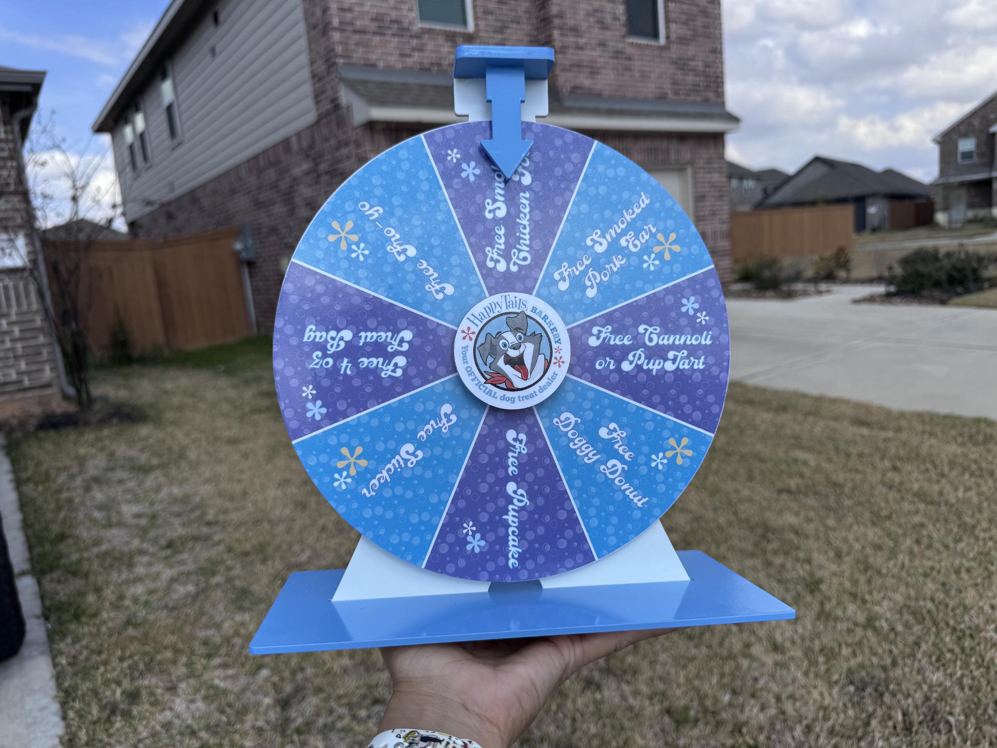 Purple Raffle Wheel Custom Prize Wheel for Business Events, Personalized Spin Wheel ...
