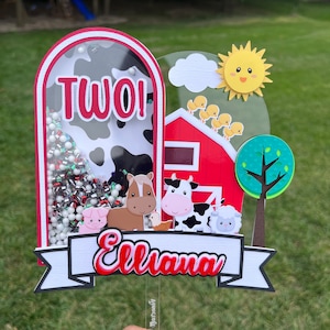 Farm Cake Topper.  Party Decoration.  Animal Farm Cake Topper. Cute Farm Animals Theme Party. Country Cake Topper. Farm Birthday Party .