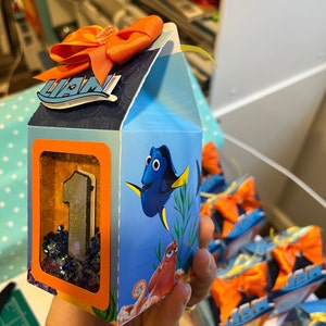 Shaker Milk Favor Boxes. Party Decoration. Finding Nemo Milk Box. Shaker Candy Box. Finding Nemo Birthday Party image 5