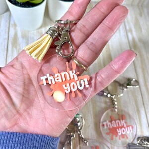 Acrylic Keychain. Customized Acrylic Keychain. Thank You - Etsy Canada