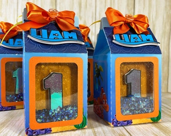 Shaker Milk Favor Boxes. Party Decoration. Finding Nemo Milk Box. Shaker Candy Box. Finding Nemo Birthday Party