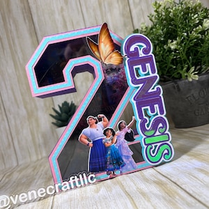 Encanto, 3D Number,  Encanto Party Decoration, Mirabel Custom 3D Number, Party Deco, Encanto Birthday Party, Encanto Party Supplies, Mirabel
